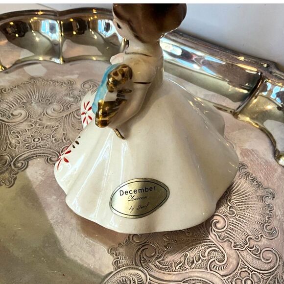 Vintage Josef Originals Japan December Zircon Birthstone Birthday girl Figurine - Picture 4 of 5